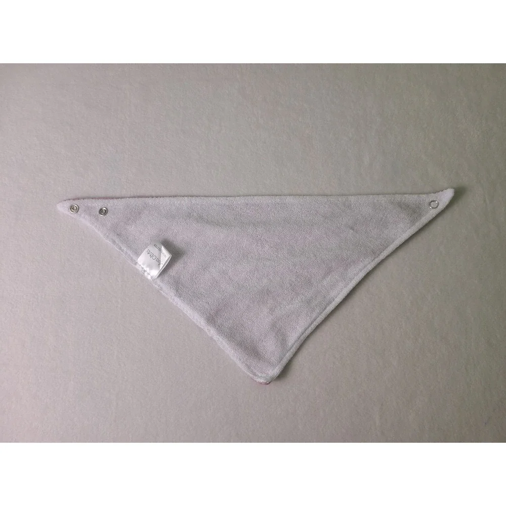 Ava Olivia Bandana Bib Kids OS Pink Muslin Terry Cloth Snap Accessory